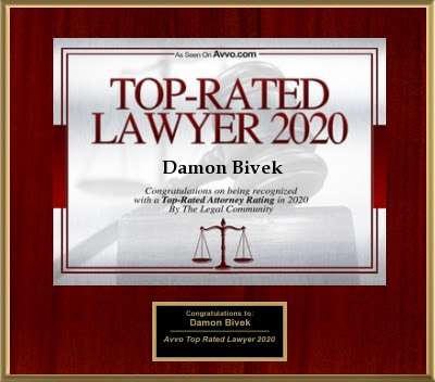 Top-Rated Lawyer 2020 | Damon Bivek | As Seen On Avvo.com